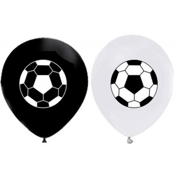BALON FUTBOL BASKILI SİYAH BEYAZ PK:100 ürün görseli 1