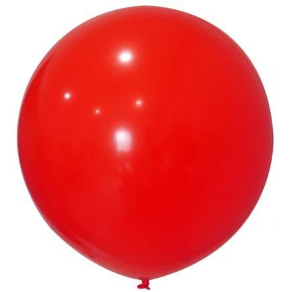 Balon Jumbo Düz 24 inç Kırmızı 3'li ürün görseli 1