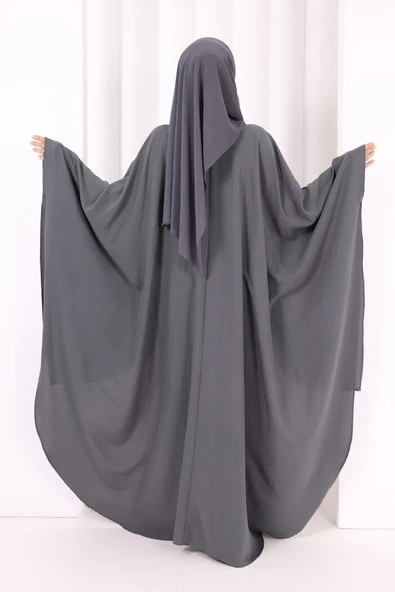 Kolyeli Tunik Pantolon Takım 8026 Antrasit - Resim 5
