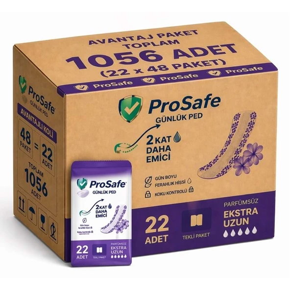 Prosafe Günlük Ped Uzun 1056 Adet ürün görseli 1