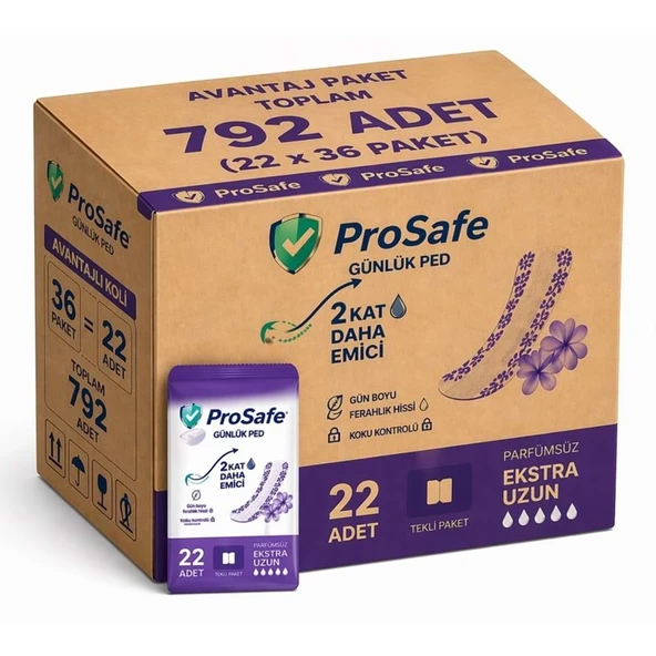 Prosafe Günlük Ped Uzun 792 Adet ürün görseli 1