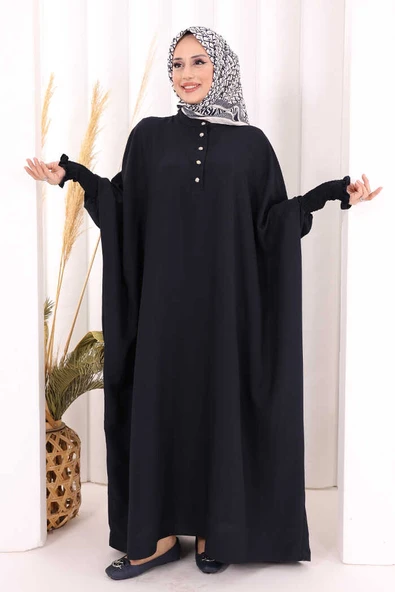Yarasakollu Elbise 6077 Lacivert ürün görseli 1