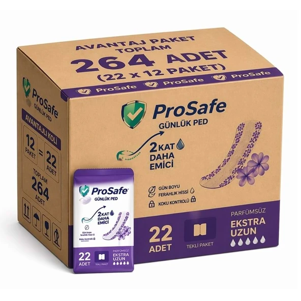Prosafe Günlük Ped Uzun 264 Adet ürün görseli 1