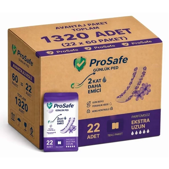 Prosafe Günlük Ped Uzun 1320 Adet ürün görseli 1
