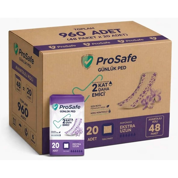 Prosafe Günlük Ped Extra Uzun 960 Adet ürün görseli 1