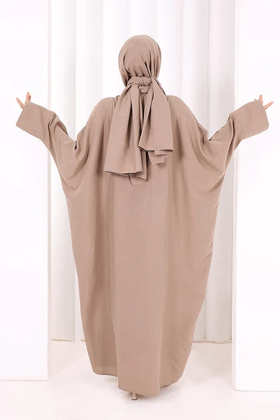 Yarasakol Elbise 7071 Vizon - Resim 4