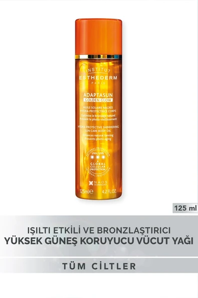 Institut Esthederm Adaptasun Golden Glow Bronzlaştırıcı Vücut Yağı 125 ml. ürün görseli 1