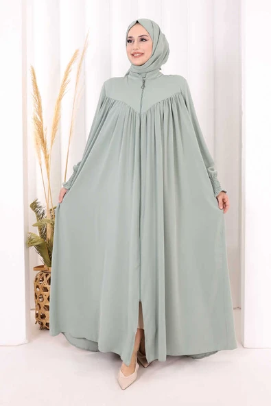 Biritli Ferace ŞAL HEDİYE ! 7056 Mint ürün görseli 1