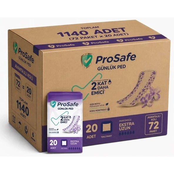 Prosafe Günlük Ped Extra Uzun 1440 Adet ürün görseli 1