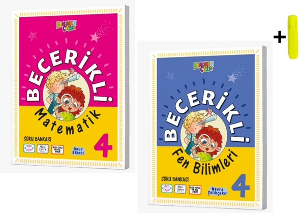 Fenomen Yayınları 4. Sınıf Becerikli Matematik Fen Soru Bankası Seti ürün görseli 1