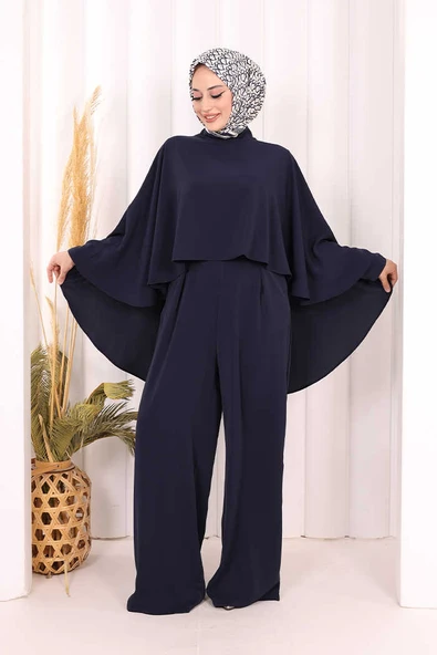 Pelerinli Tulum 8022 Lacivert ürün görseli 1