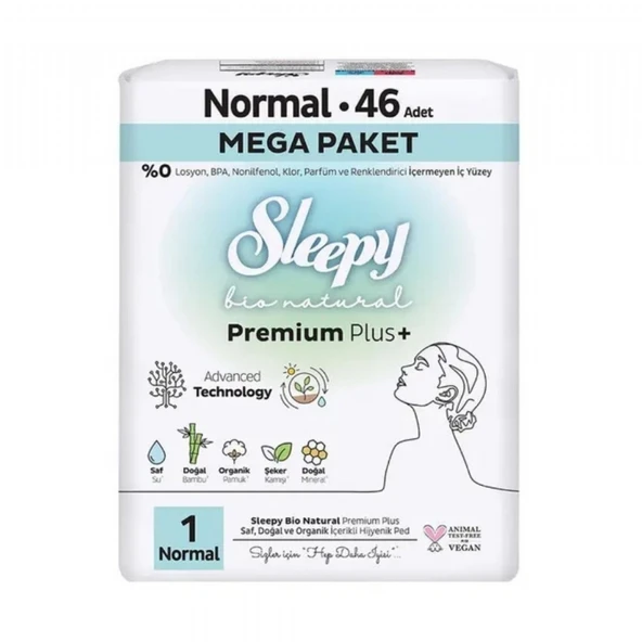 SLEEPY  BIO NAT. PED  MEGA 46'LI  NORMAL 7058 ürün görseli 1