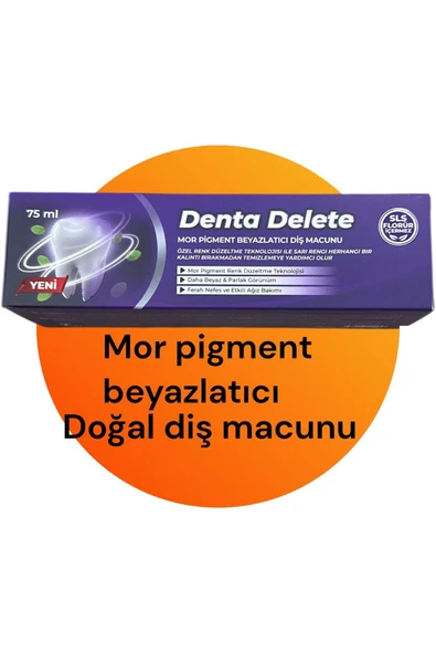 DENTA DELETE MOR PIGMENT DIS MACUNU 75 ML ürün görseli 1