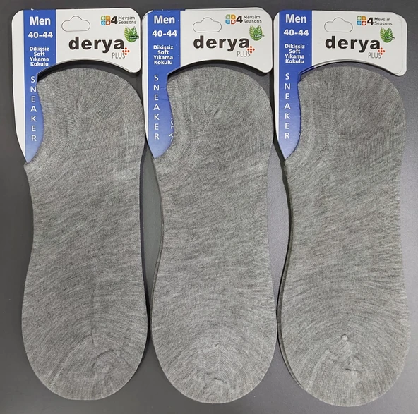DERYA ERKEK BAMBU SNEAKER ÇORAP 12 ADET - Resim 4