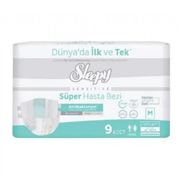 SLEEPY HASTA BEZI SENS. ANTI. EMICI KULOT 9'LU MEDIUM ürün görseli 1