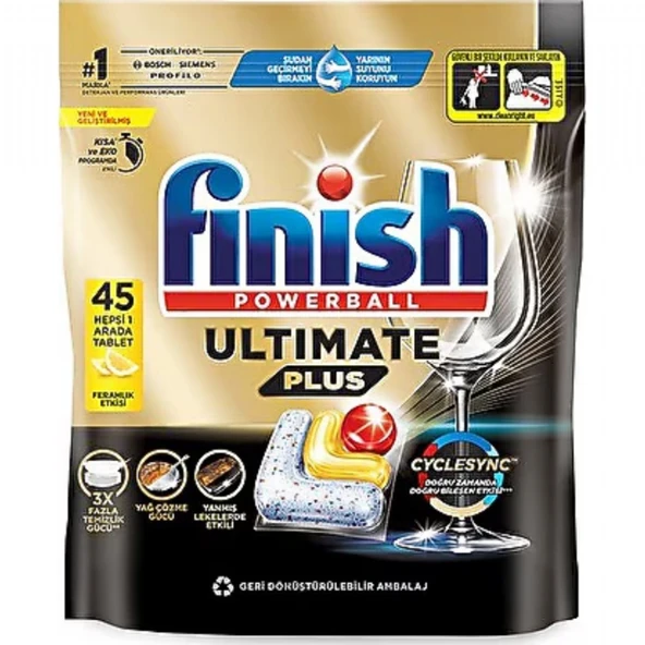 FINISH QUANTUM ULTIMATE PLUS 45'LI LIMON 2995 ürün görseli 1