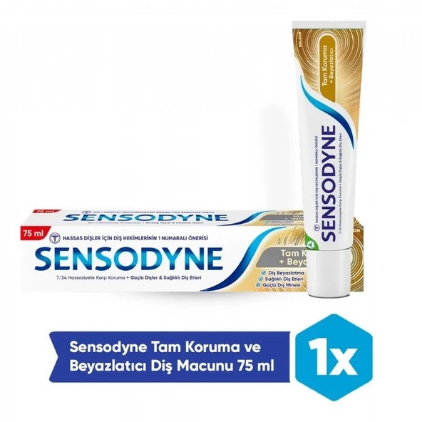 SENSODYNE 75ML TAM KORUMA+BEYAZLATICI 0422 ürün görseli 1