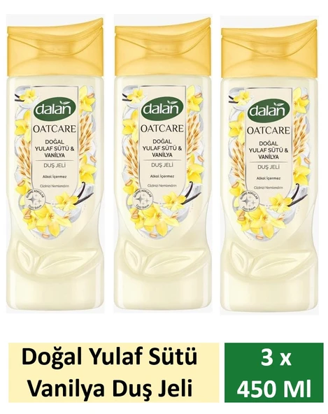 Dalan Duş Jeli Oatcare Yulaf Sütü Ve Vanilya 450 Ml x 3 Adet ürün görseli 1