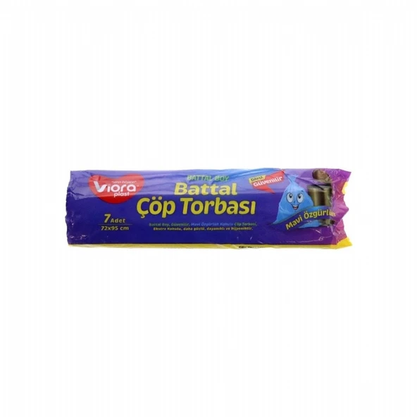 VIORA COP TORBASI MAVI OZGURLUK BATTAL BOY 72X95CM ürün görseli 1