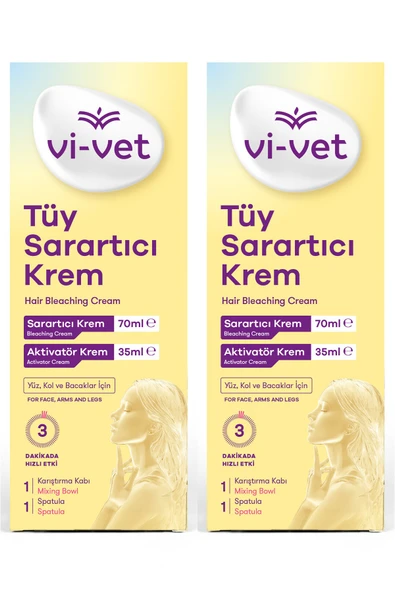 Vi-Vet Tüy Sarartıcı Krem 70 Ml-35Ml x2 Adet ürün görseli 1