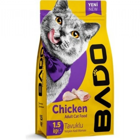 BADO 1.5KG KEDI MAMASI YETISKIN TAVUKLU ürün görseli 1
