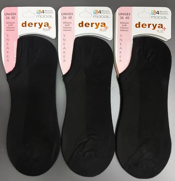 DERYA KADIN MODAL SNEAKER ÇORAP 12 ADET ürün görseli 1