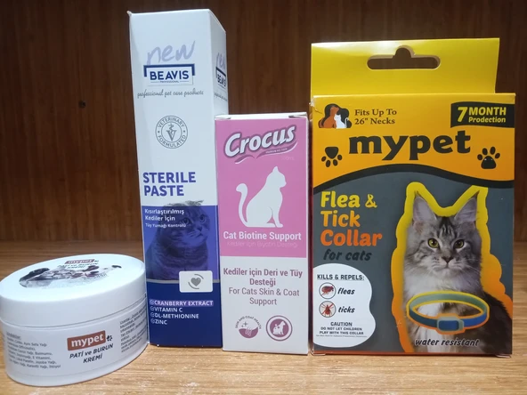 KEDİ SAĞLIK SETİ 4 PARÇA ürün görseli 1