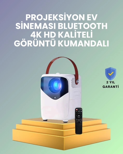 Hafif ve Taşınabilir Projektör – 750 Gram Ağırlıkla Mobil Kullanıma Uygun ürün görseli 1