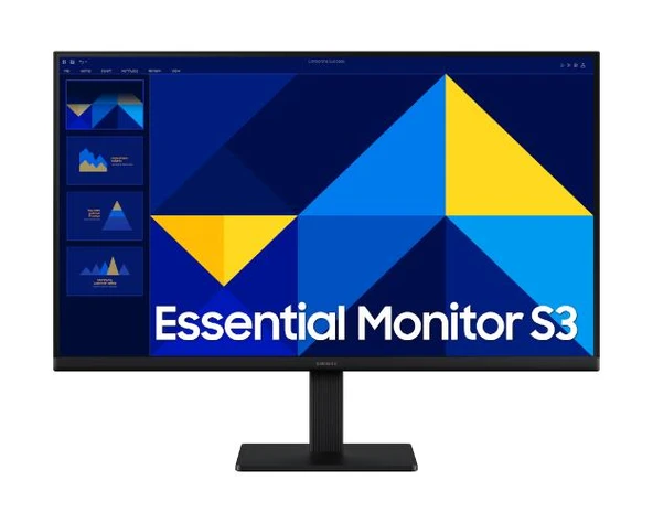 SAMSUNG 27 ESSENTIAL S3 LS27D300GAUXUF IPS 5Ms 100Hz VGA HDMI FHD MONİTÖR ürün görseli 1