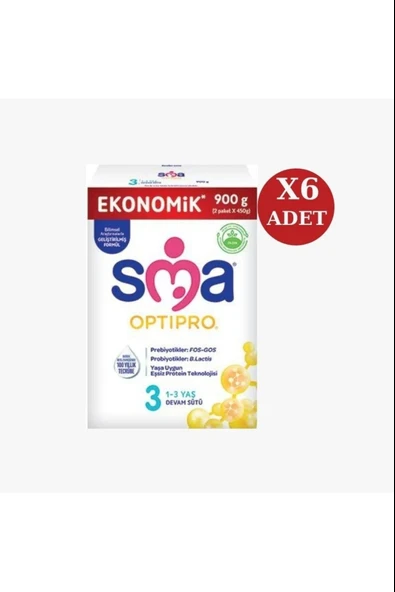 SMA Optipro 3 Devam Sütü 900 gr 6 Adet ürün görseli 1