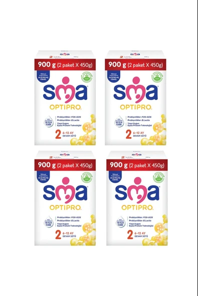 SMA Optipro 2 Devam Sütü 900 gr 4 Adet ürün görseli 1