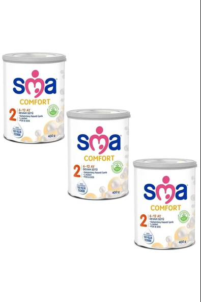 SMA Comfort 2 Bebek Sütü 400 gr 3 Adet ürün görseli 1