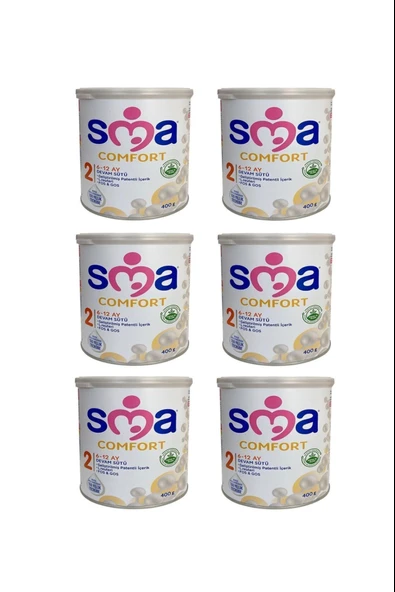 SMA Comfort 2 Bebek Sütü 400 gr 6 Adet ürün görseli 1