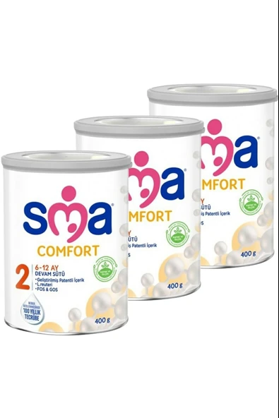 SMA Comfort 2 Bebek Sütü 400 gr 3 Adet ürün görseli 1