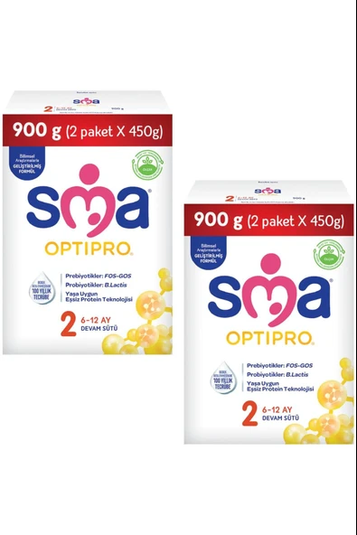 SMA Optipro 2 Devam Sütü 900 gr 2 Adet ürün görseli 1