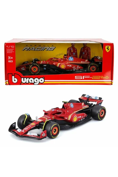 1:18 Ferrari SF-24 Formula 1 Yarış Arabası – Detaylı Metal Koleksiyon Modeli, 2024 Sezonu, Leclerc & Sainz ürün görseli 1