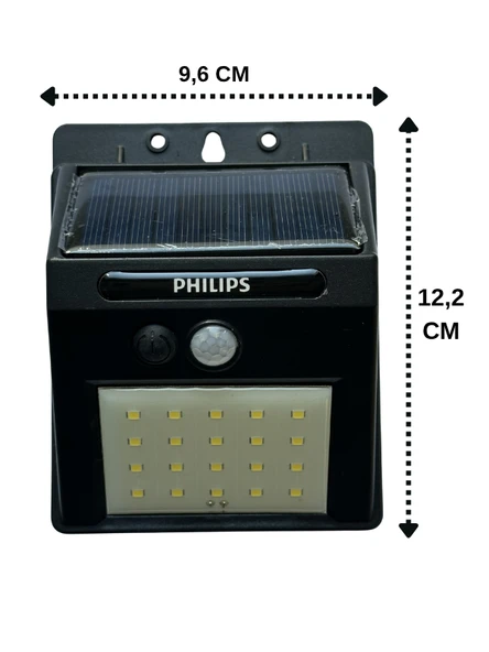 (1 Adet) Philips 5W Beyaz Işık (6500K) Güneş Panelli Duvar Armatür ürün görseli 1