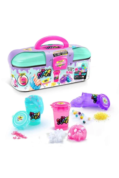 So Slime Sensörlü Slime Yapım Seti – 6’lı Slime Tozu, Süslemeler, Sensörlü Kutu – Kolay Slime Hazırlama Seti ürün görseli 1