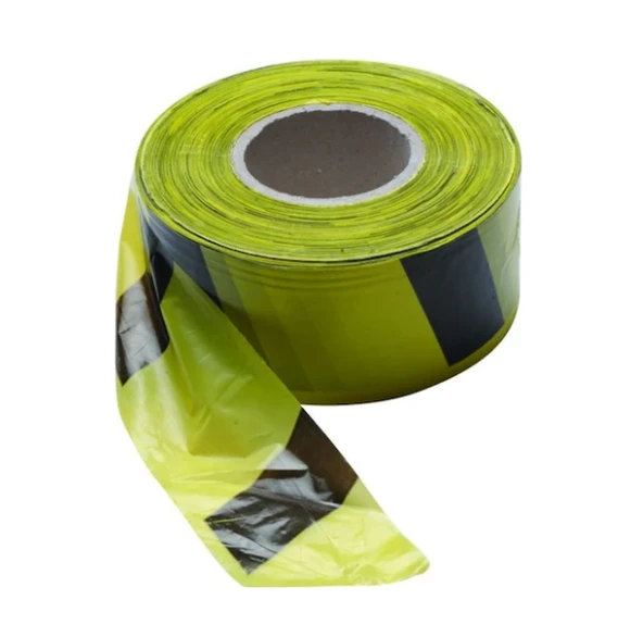 Pass Emniyet Uyarı Ikaz Şerit Bandı Büyük Boy 6 Cm x 360 Metre Sarı Siyah ürün görseli 1
