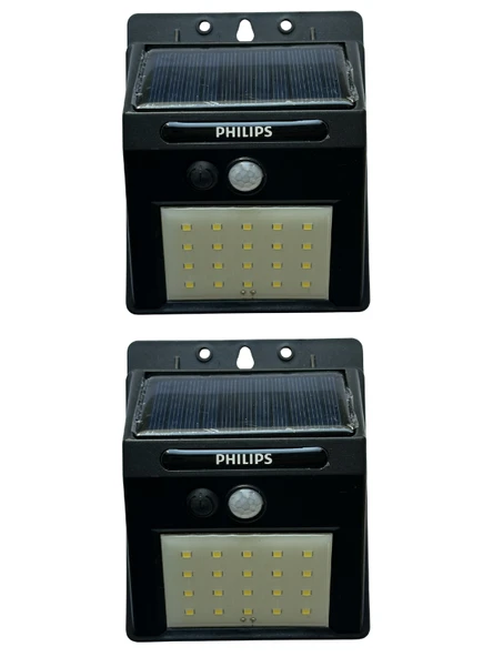 (2 Adet) Philips 5W Beyaz Işık (6500K) Güneş Panelli Duvar Armatür ürün görseli 1