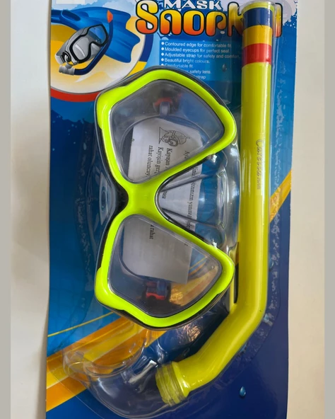 Şnorkel Set Sarı Renk 14 Yaş+ - Resim 4