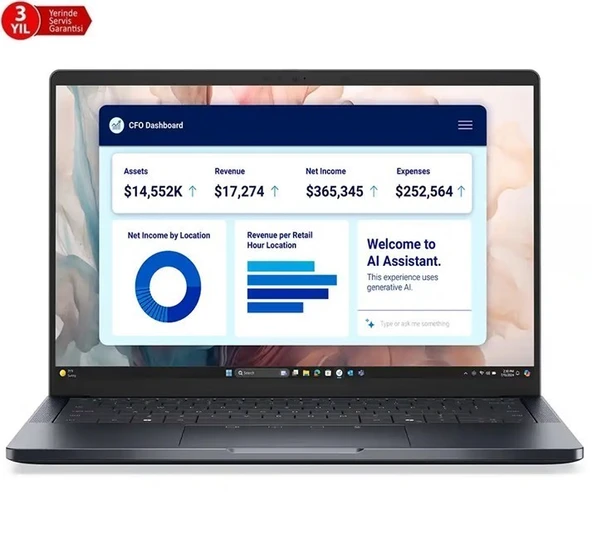 Dell Pro 14 Premium Ultra7 268V-14''-32G-1TBSSD-WP ürün görseli 1