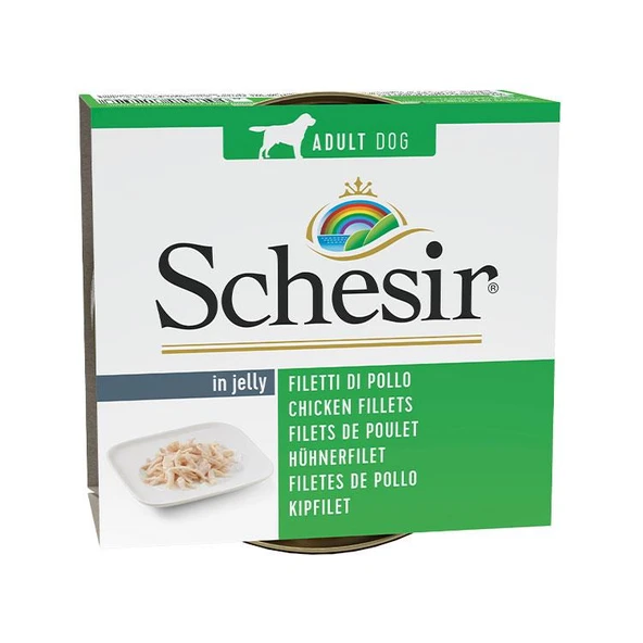 Schesir Jelly Tavuk Fileto Jöle İçinde Yetişkin Köpek Konservesi 150 Gr ürün görseli 1