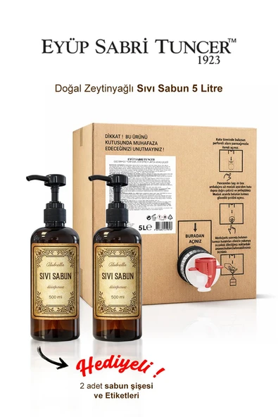 Eyüp Sabri Tuncer 5 Litre Sıvı Sabun ve 2 Adet Yedek Şişe ürün görseli 1