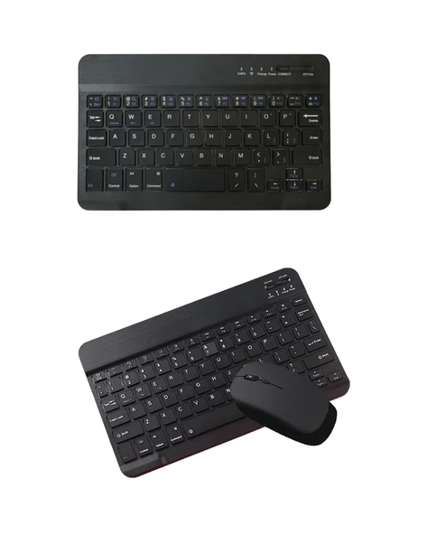 Bluetooth Klavye Mouse Seti Taşınabilir Wireless Bilgisayar Aksesuarı - Resim 3