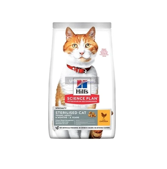 Hill's Young Adult Sterilised Tavuklu Kısırlaştırılmış Yetişkin Kedi Maması 1 KG Açık Mama ürün görseli 1