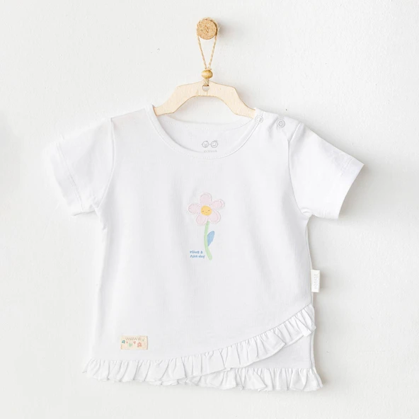 Andywawa AC25966 Casual Bebek Tişört White ürün görseli 1