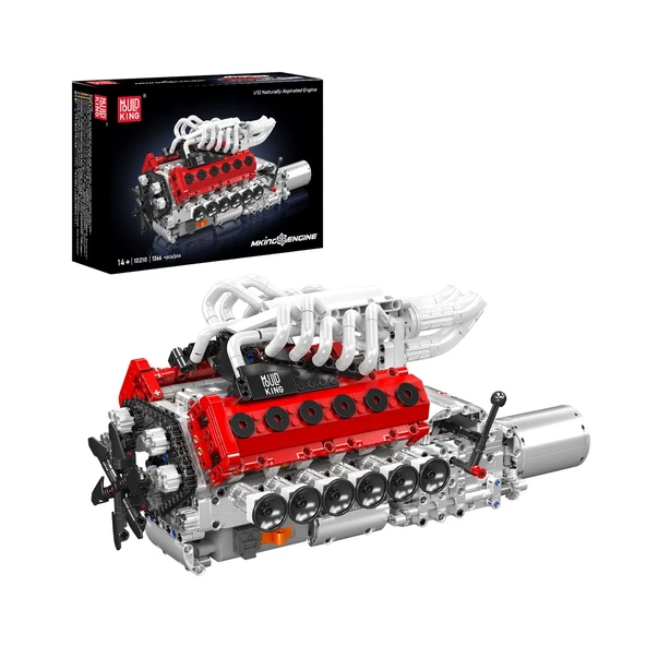 Mould King V12 Engine Model Kit  +1366 Parça ürün görseli 1