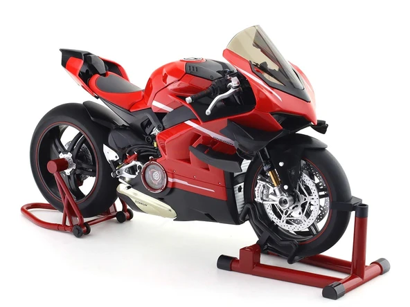 XLG Ducati Superleggera V4 1:7 Ölçek Metal Koleksiyon Motosiklet – Işıklı Sesli Egzoz Duman Efektli Model ürün görseli 1