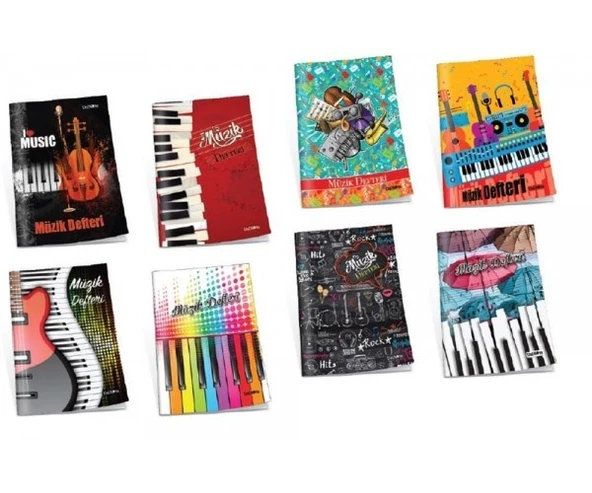Çınar Uninote A4 Müzik Defteri Büyük 30 Yaprak (12 Li Paket) ürün görseli 1